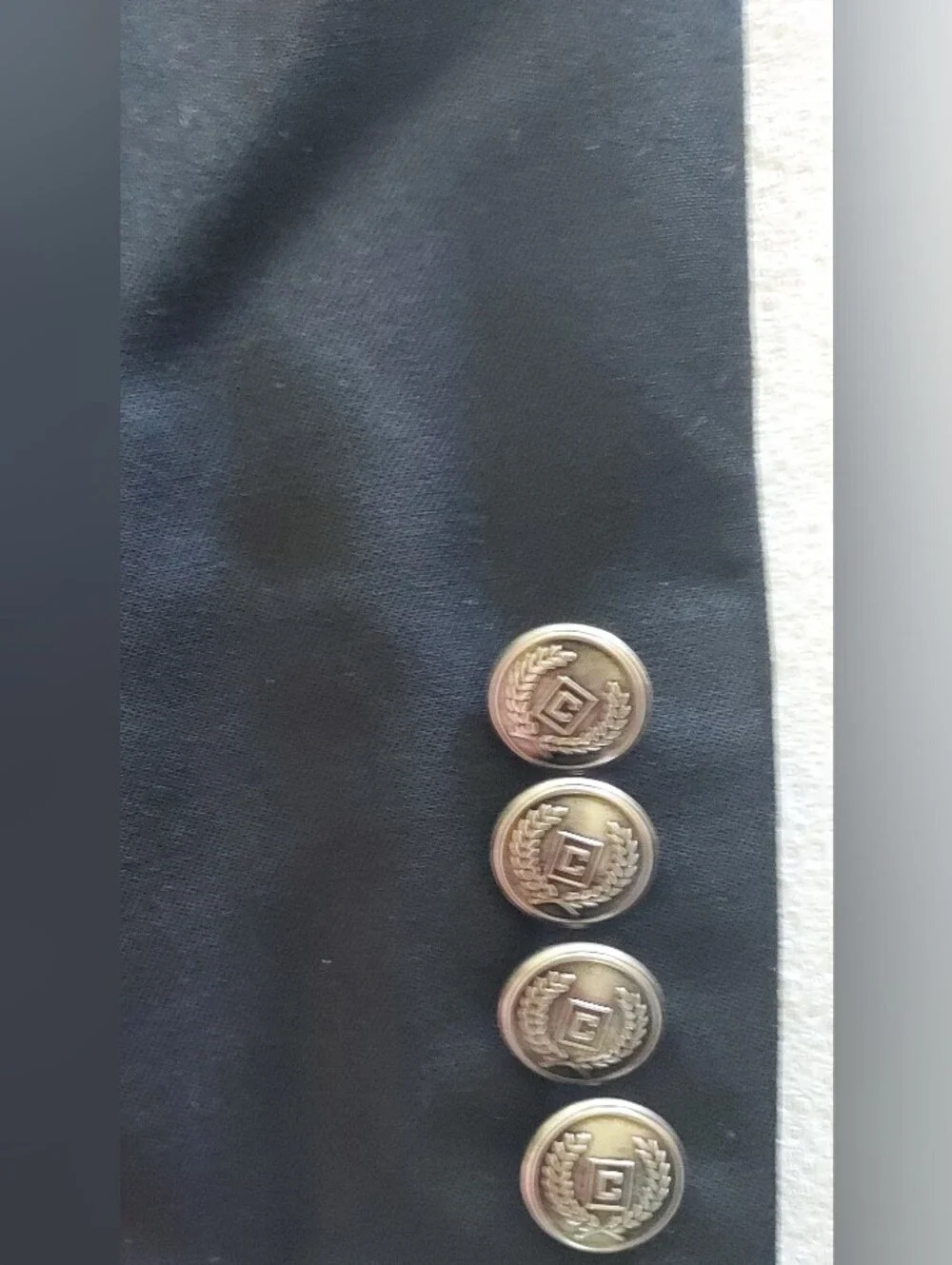 Chaps Men's Black Two-Button Suit Jacket